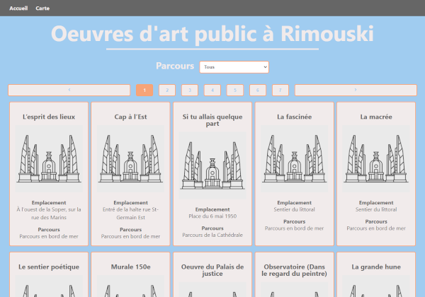 Oeuvres d'art public à Rimouski
